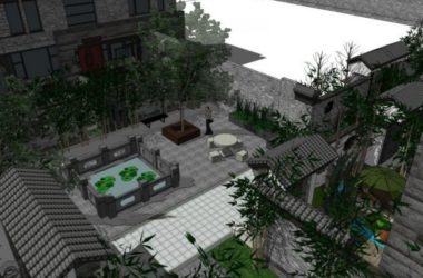 SketchUp Landscape Designs: Courtyard, Residential, and Traditional Chinese Styles-BIM WORLD