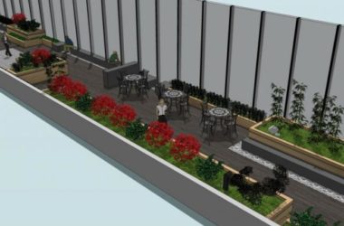 Modern Roof Garden Landscape Model in SketchUp-BIM WORLD