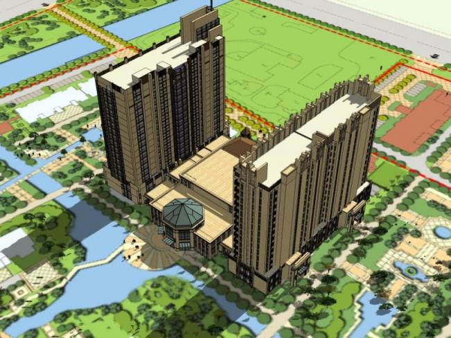 SketchUp Residential Models: High-Rise and Classical-Style Buildings
