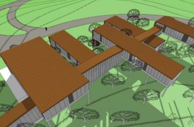SketchUp Business Model: Modern Low-Level Clubhouse Design-BIM WORLD