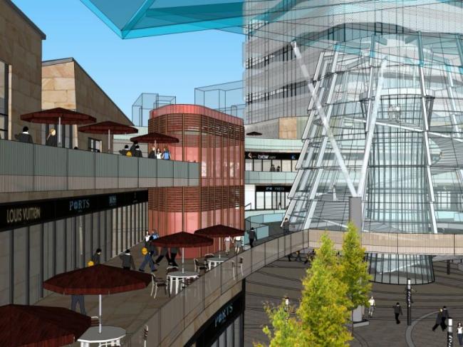 SketchUp Complex Model: Multi-Story Modern Commercial Office Building