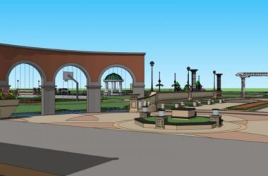 SketchUp Landscape Models: European and Classical Square Designs-BIM WORLD