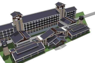 Multi-Story Hotel Model in New Chinese Style | SketchUp Design-BIM WORLD