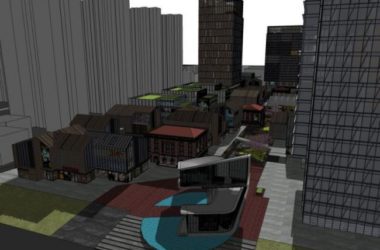 SketchUp Complex Model: Multi-Story Classical Commercial Office Building-BIM WORLD