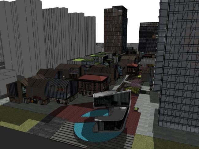 SketchUp Complex Model: Multi-Story Classical Commercial Office Building