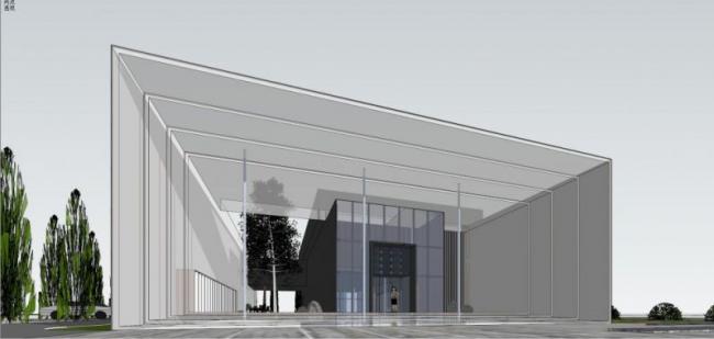 Modern Sales Office Design Using SketchUp Business Model
