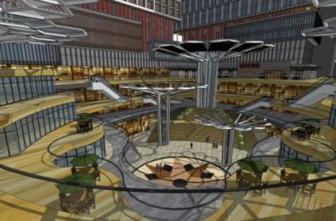 SketchUp Complex Model: Multi-Story Modern Commercial, Office, and Residential Building-BIM WORLD