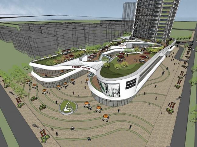 SketchUp Complex Model: Multi-Story Modern Commercial and Residential Building