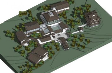 SketchUp Cultural Model: Multi-Story Museum Featuring Traditional Chinese Architecture-BIM WORLD