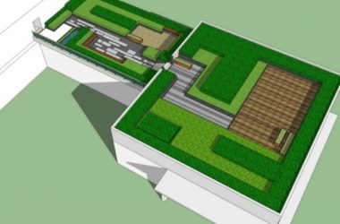 Modern Roof Garden Design in SketchUp: Landscape Modeling Guide-BIM WORLD