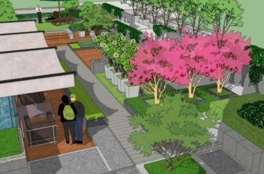 Modern Roof Garden Design in SketchUp Landscape Model-BIM WORLD