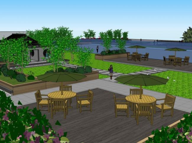 Modern Roof Garden Design with SketchUp Landscape Modeling