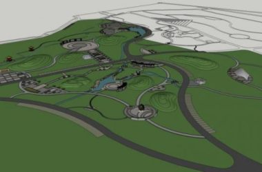 Classical Park Landscape Model in SketchUp-BIM WORLD