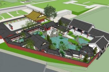 SketchUp Landscape Design: Chinese-Style Courtyard Model-BIM WORLD