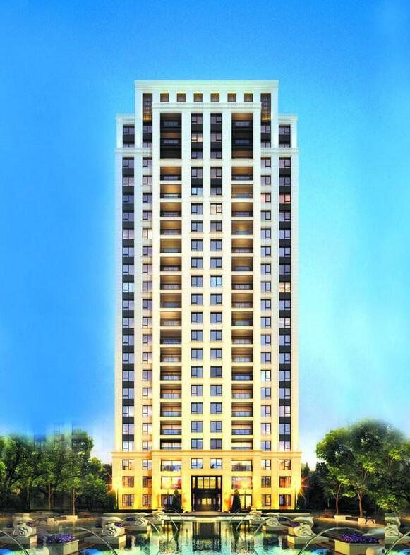 SketchUp Residential Model: Classical High-Rise Apartment Complex
