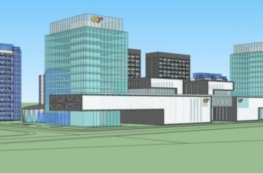 Modern High-Rise Office Building Model in SketchUp-BIM WORLD