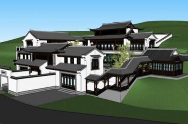 SketchUp Business Model: Designing a Multi-Story Club with Chinese Style-BIM WORLD