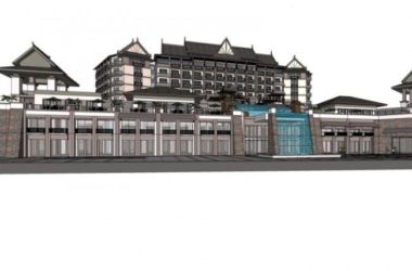 Multi-Story Southeast Asian Style Hotel Model in SketchUp-BIM WORLD