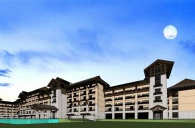 SketchUp Model of a Multi-Story Mountain Hotel in Traditional Chinese Style-BIM WORLD