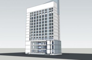 Modern High-Rise Hotel Model in SketchUp-BIM WORLD