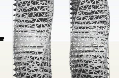 SketchUp Office Model | Modern Super High-Rise Office Tower-BIM WORLD