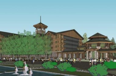 Classical Multi-Story Resort Hotel SketchUp Model-BIM WORLD