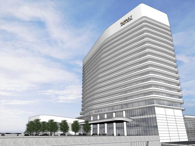 Modern High-Rise Hotel Model in SketchUp