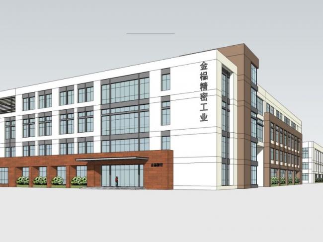 Modern Multi-Story Office Building Model in SketchUp