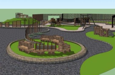 Classical Style Water Park Landscape Model in SketchUp-BIM WORLD