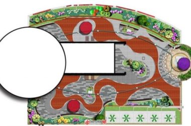 Modern Roof Garden Landscape Model in SketchUp-BIM WORLD