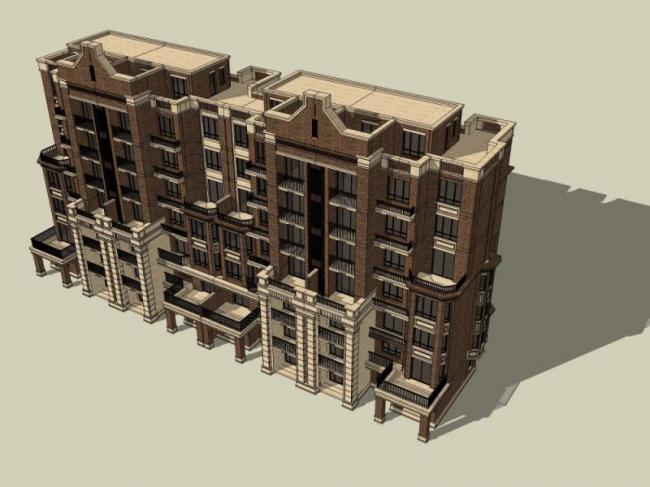 SketchUp Residential Design | Multi-Story Classical Style Home Model