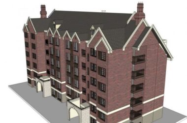 SketchUp Multi-Story Residential Building Model | European Classical Style-BIM WORLD