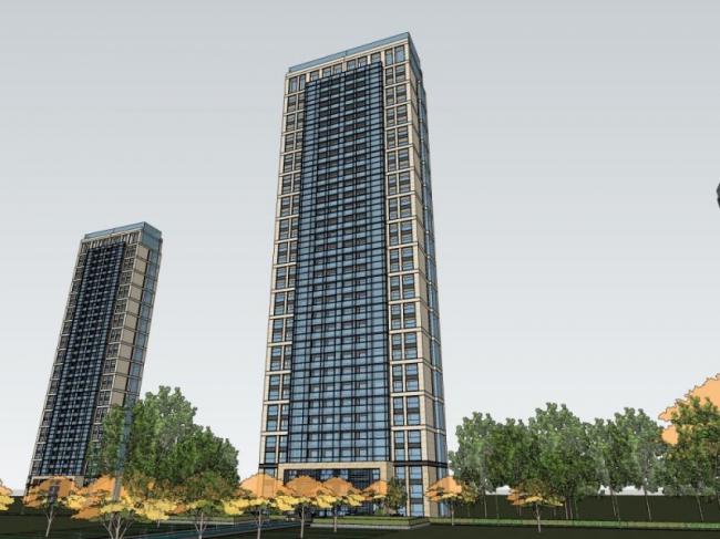 Modern Super High-Rise Residential Building | SketchUp Model Showcase