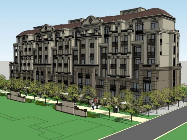 SketchUp Residential Design | Multi-Story Classical Garden Home