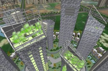 Modern Super High-Rise Residential Model in SketchUp-BIM WORLD