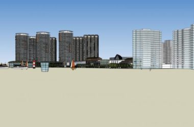 SketchUp Complex Model: Multi-Story Commercial, Office, and Modern Residential Building-BIM WORLD