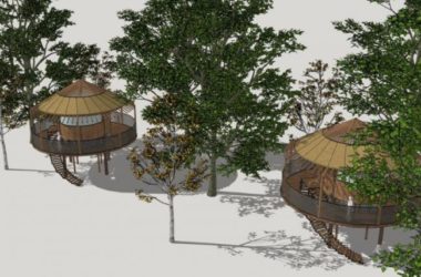 SketchUp Business Model: European-Style Low-Level Clubhouse Design-BIM WORLD