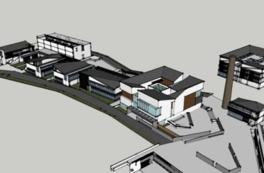 SketchUp Business Model: Multi-Story Commercial Street in Chinese Architectural Style-BIM WORLD