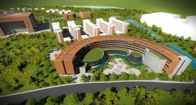 Modern Multi-Story School Campus Architecture | SketchUp Model