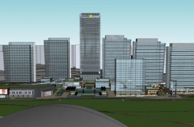 SketchUp Complex Model: Multi-Story Commercial, Office, Hotel, and Modern Residential Building-BIM WORLD