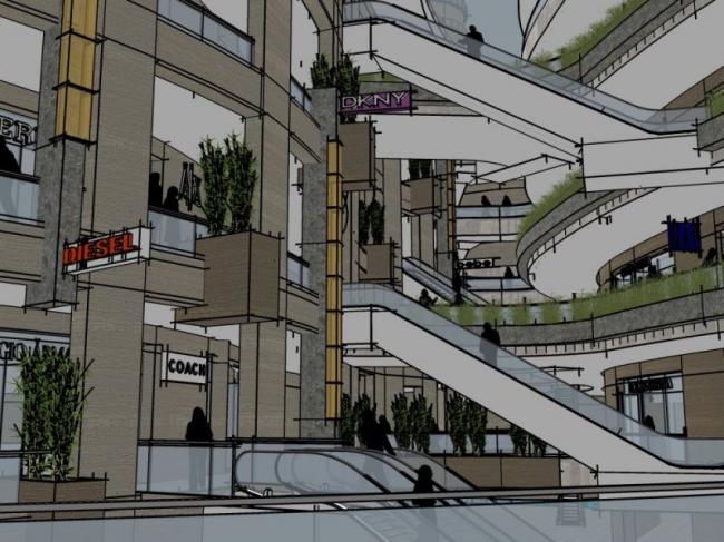 Modern Super High-Rise Hotel Model in SketchUp