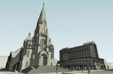 SketchUp Cultural Model: Multi-Story European Classical Catholic Church Architecture-BIM WORLD