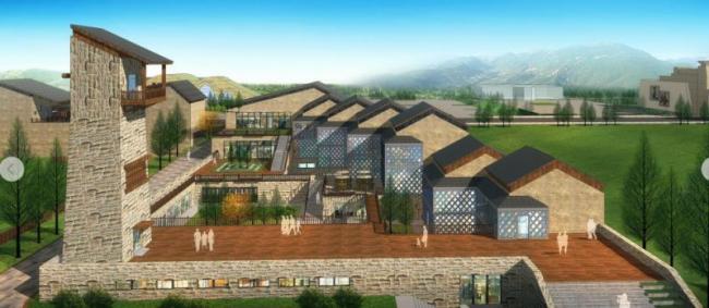 SketchUp Business Model: Multi-Story Commercial Street in Modern Chinese Style