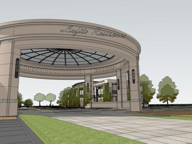 European-Style Classical Pavilion Sketch Model in SketchUp