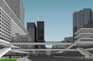 SketchUp Office Model: Modern Super High-Rise Building Design-BIM WORLD