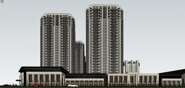 SketchUp Residential Models: Classical High-Rise Buildings