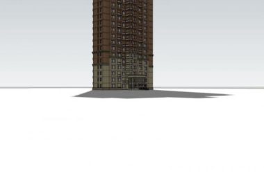 SketchUp Residential Model | British-Style Super High-Rise with Classic Design-BIM WORLD
