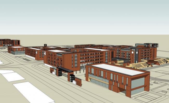 Modern Multi-Story School Campus Architecture | SketchUp Model