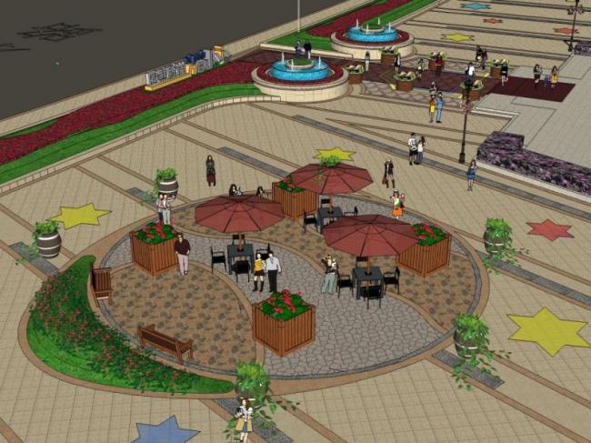 SketchUp Landscape Models: Commercial, Street, and Classic Styles