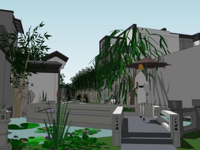 SketchUp Landscape Models: Courtyard, Residential, and Chinese-Style Designs